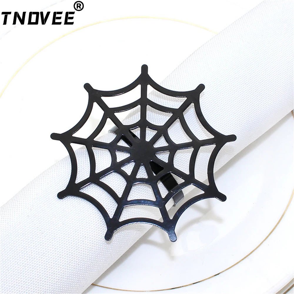 Halloween Spider Web Napkin Rings - Halloween - Tableware (Placemats, Napkin Rings, Table Runners) - Scribble Snacks