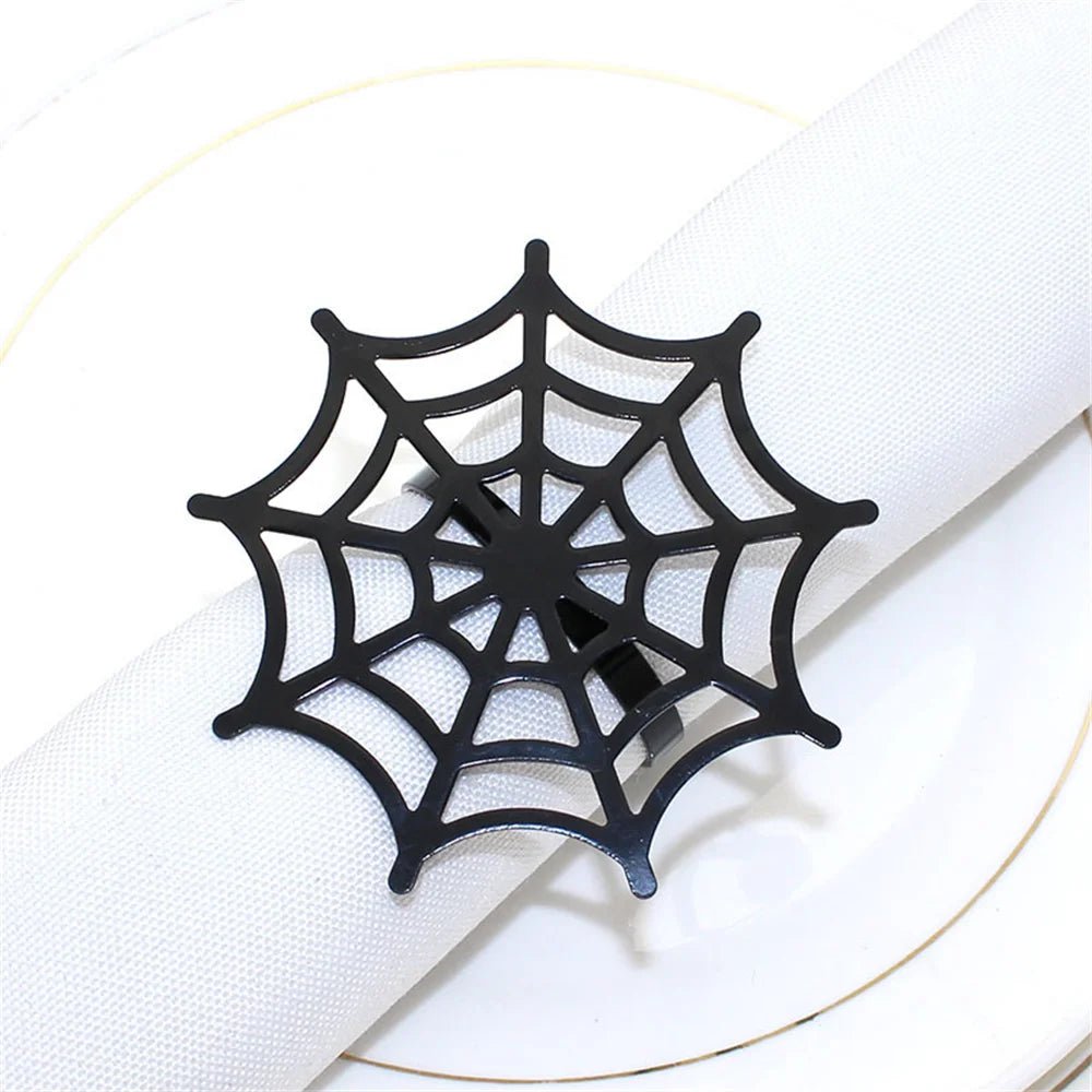 Halloween Spider Web Napkin Rings - Halloween - Tableware (Placemats, Napkin Rings, Table Runners) - Scribble Snacks