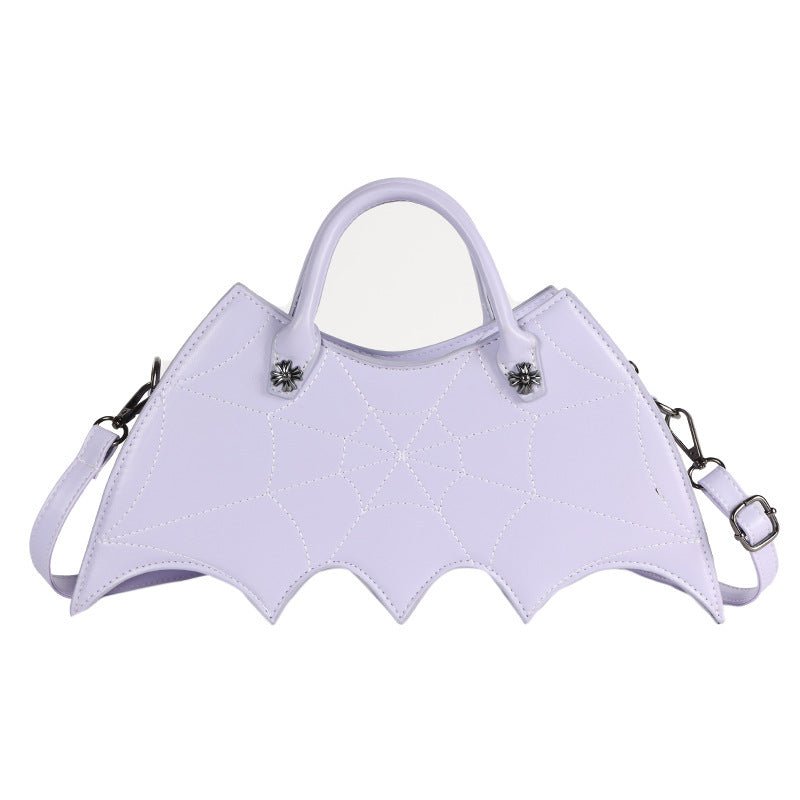 Halloween Spider Web Shape Shoulder Bags Personality Batgirl Tide Pu Handbags Fashoin Messenger Crossbody Bag - 0 - Scribble Snacks