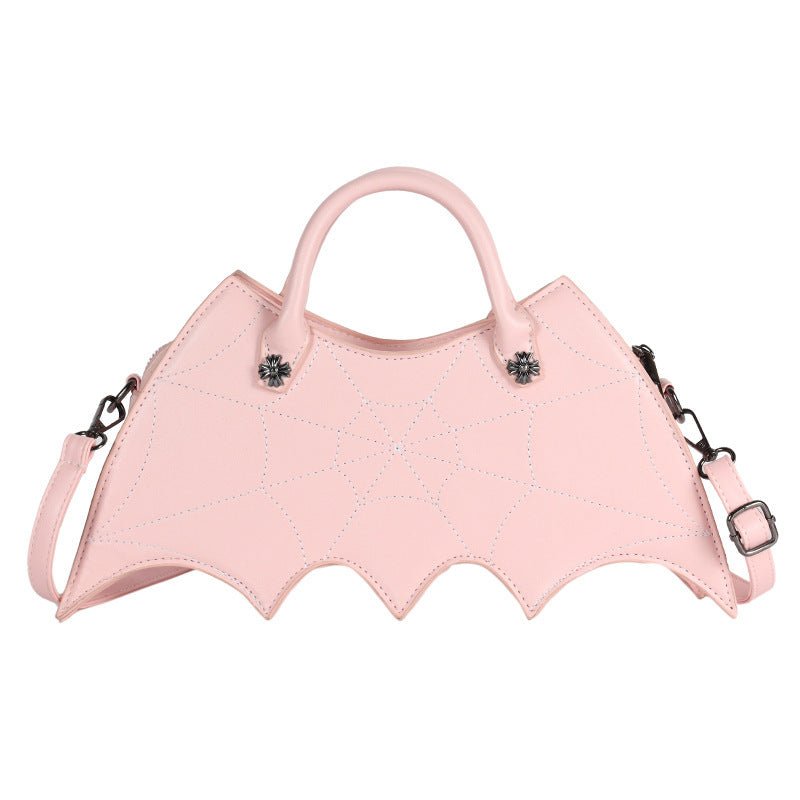 Halloween Spider Web Shape Shoulder Bags Personality Batgirl Tide Pu Handbags Fashoin Messenger Crossbody Bag - 0 - Scribble Snacks