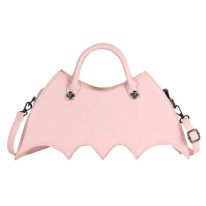 Halloween Spider Web Shape Shoulder Bags Personality Batgirl Tide Pu Handbags Fashoin Messenger Crossbody Bag - 0 - Scribble Snacks