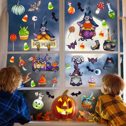 Halloween Static Cartoon Horror Decorative Stickers - 0 - Scribble Snacks