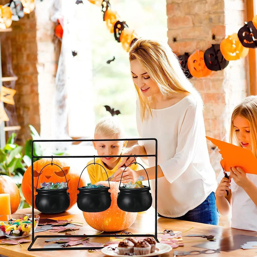 Halloween Sweet Cauldron Decoration - Halloween - Candy Buckets & Holders - Scribble Snacks