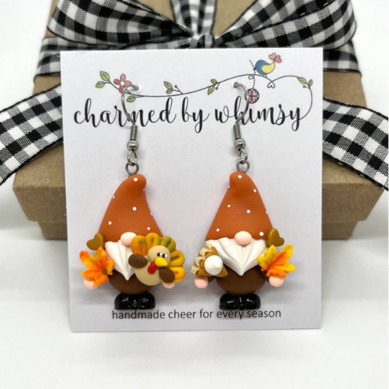 Halloween Thanksgiving Earrings Holiday Decoration - 0 - Scribble Snacks