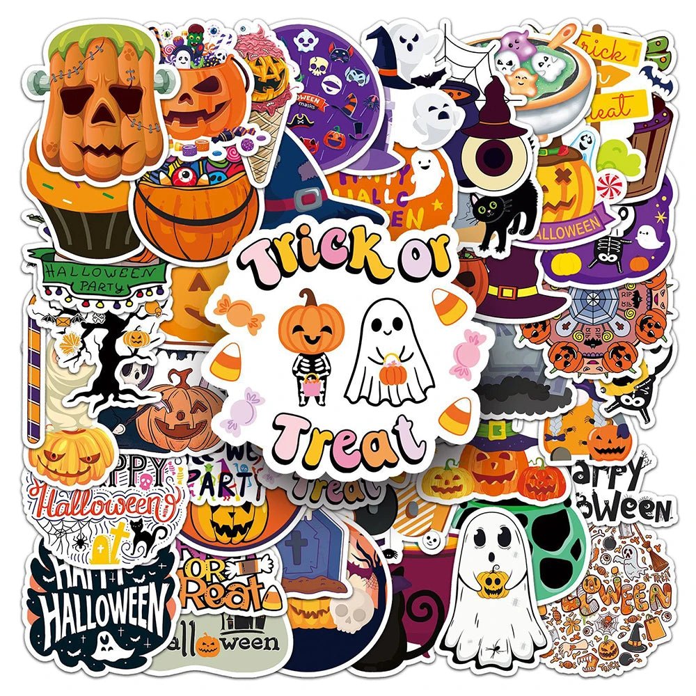 Halloween Treat Sticker Pack - Halloween - Stickers & Labels (including Scrapbooking, Wall Decals) - Scribble Snacks