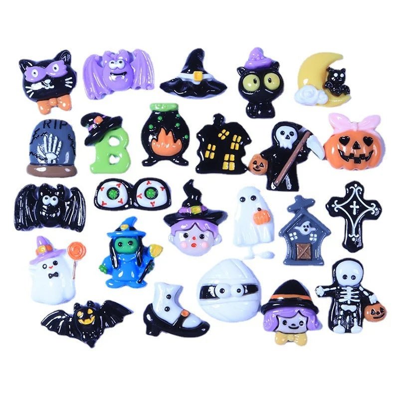 Halloween Treats Nail Decorations - Halloween - Resin Ornaments & Charms - Scribble Snacks