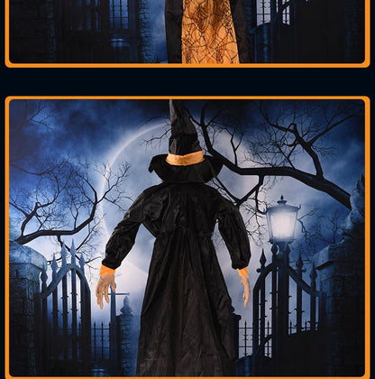 Halloween Voice - activated Horror Electric Witch Toy Ghost Festival Bar Outdoor Decorations Arrangement Props - 0 - Scribble Snacks