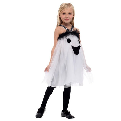 Halloween White Hooded Ghost Dress - 0 - Scribble Snacks