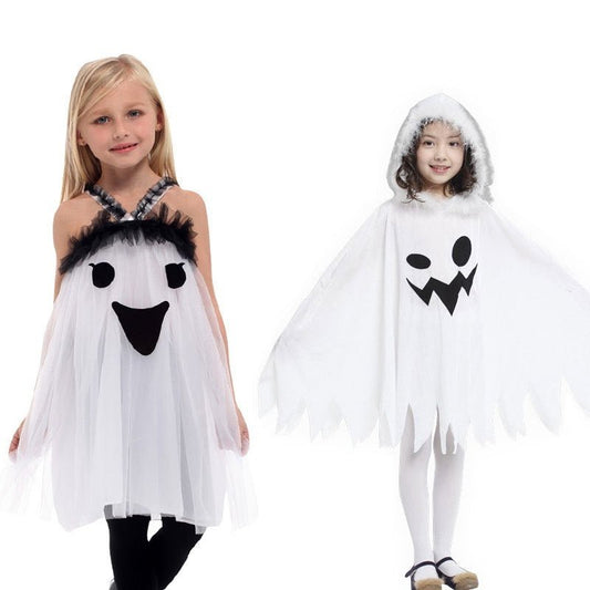 Halloween White Hooded Ghost Dress - 0 - Scribble Snacks