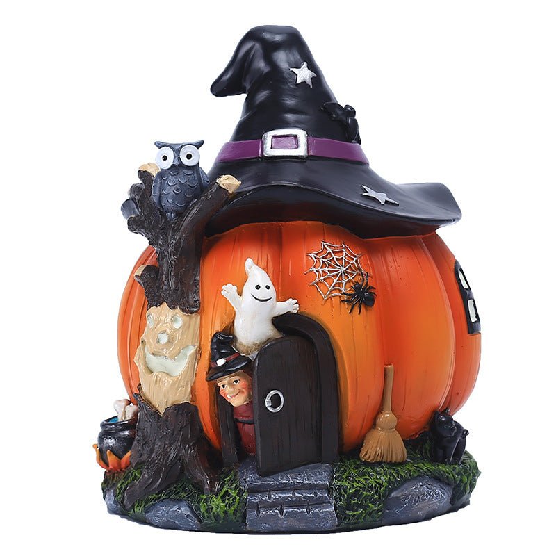 Halloween Witch Pumpkin House Decoration Garden Luminous Decoration - 0 - Scribble Snacks