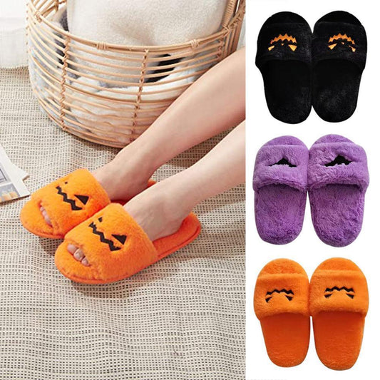 Halloween Women's Soft And Comfortable Plush Slippers Cosplay Shoes Furry Plush Slippers Kawaii Cute Shoes Home Slippers Halloween Dress Up Shoes - 0 - Scribble Snacks