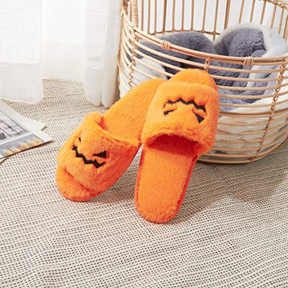 Halloween Women's Soft And Comfortable Plush Slippers Cosplay Shoes Furry Plush Slippers Kawaii Cute Shoes Home Slippers Halloween Dress Up Shoes - 0 - Scribble Snacks