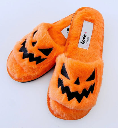 Halloween Women's Soft And Comfortable Plush Slippers Cosplay Shoes Furry Plush Slippers Kawaii Cute Shoes Home Slippers Halloween Dress Up Shoes - 0 - Scribble Snacks