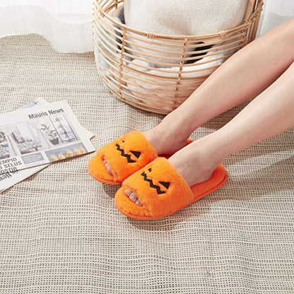 Halloween Women's Soft And Comfortable Plush Slippers Cosplay Shoes Furry Plush Slippers Kawaii Cute Shoes Home Slippers Halloween Dress Up Shoes - 0 - Scribble Snacks