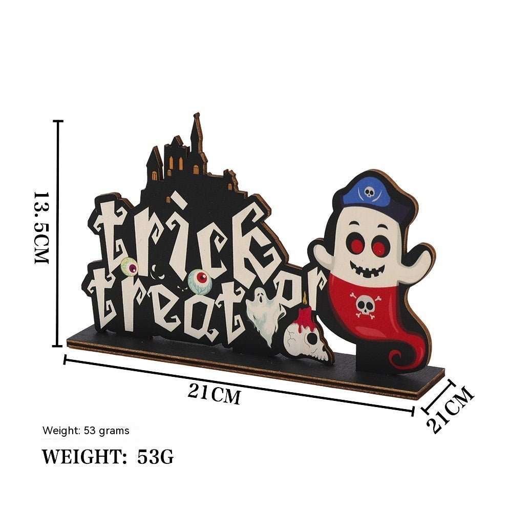 Halloween Wooden Decoration Decorations Festival - 0 - Scribble Snacks