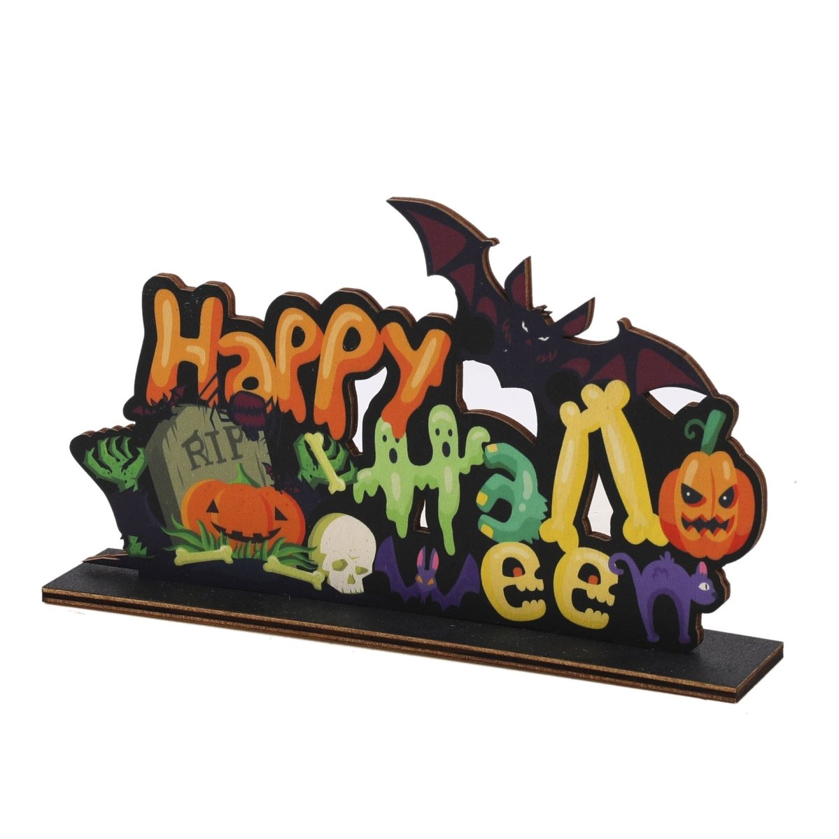 Halloween Wooden Decoration Decorations Festival - 0 - Scribble Snacks