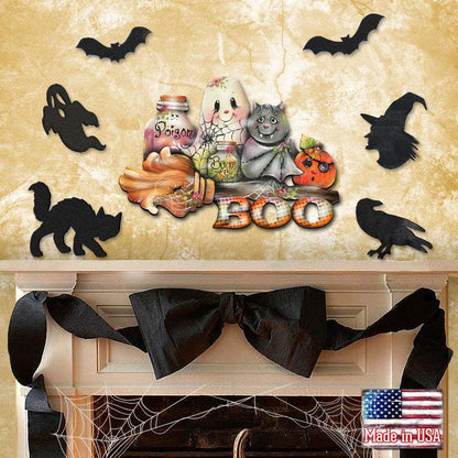 Halloween Wreath Autumn Door Decoration Wall Decoration - 0 - Scribble Snacks