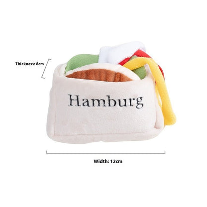 Hamburger Sandwich Toy Ringing Paper Pets Toys Pet Products - 0 - Scribble Snacks