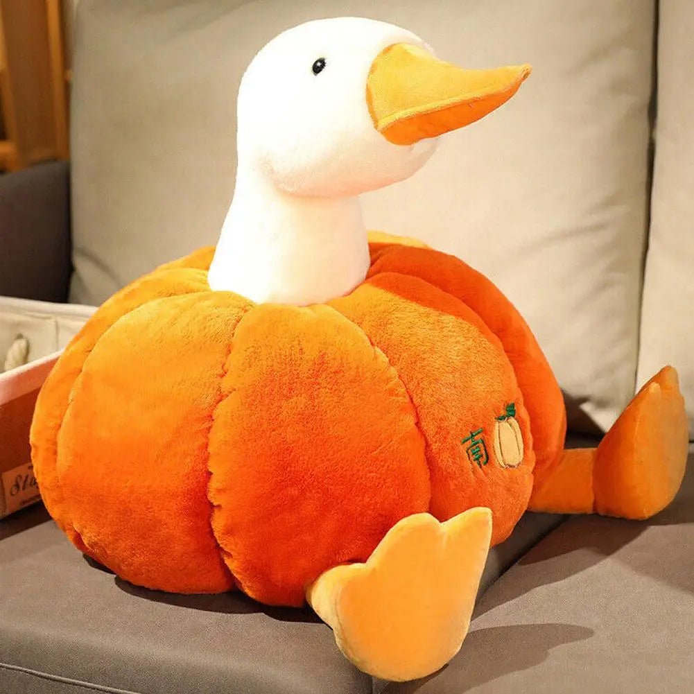 Happy Pumpkin Goose Plush Toy - Halloween - Plush Toys & Pillows - Scribble Snacks