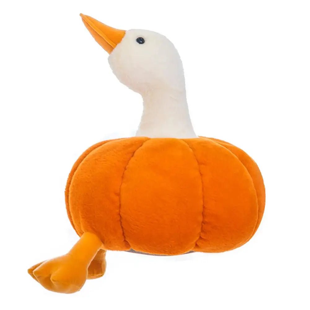 Happy Pumpkin Goose Plush Toy - Halloween - Plush Toys & Pillows - Scribble Snacks