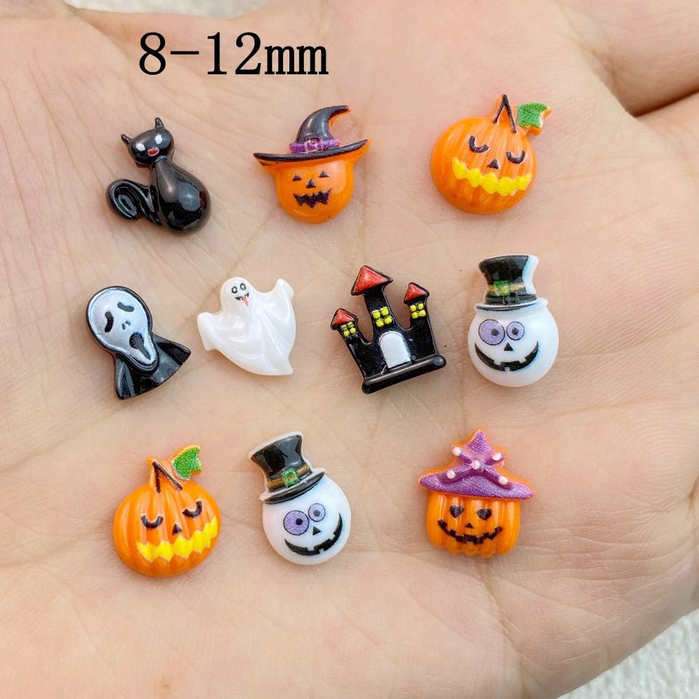 Haunted Bakery Nail Toppers - Halloween - Resin Ornaments & Charms - Scribble Snacks