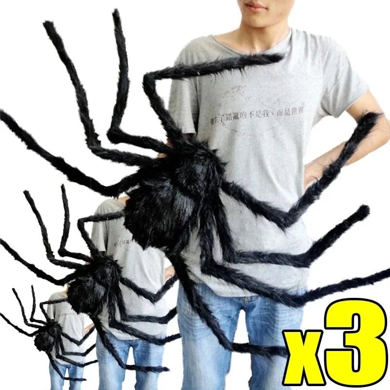 Haunted House Giant Spider Decor - Halloween - Outdoor Yard Decorations (Tombstones, Giant Props) - Scribble Snacks