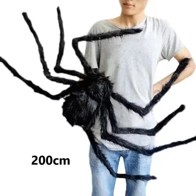 Haunted House Giant Spider Decor - Halloween - Outdoor Yard Decorations (Tombstones, Giant Props) - Scribble Snacks