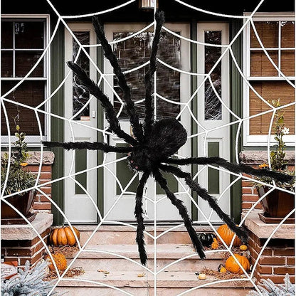 Haunted House Giant Spider Decor - Halloween - Outdoor Yard Decorations (Tombstones, Giant Props) - Scribble Snacks