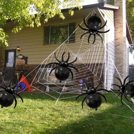 Haunted Spider Web Balloon Decor - Halloween - Balloons & Garlands - Scribble Snacks