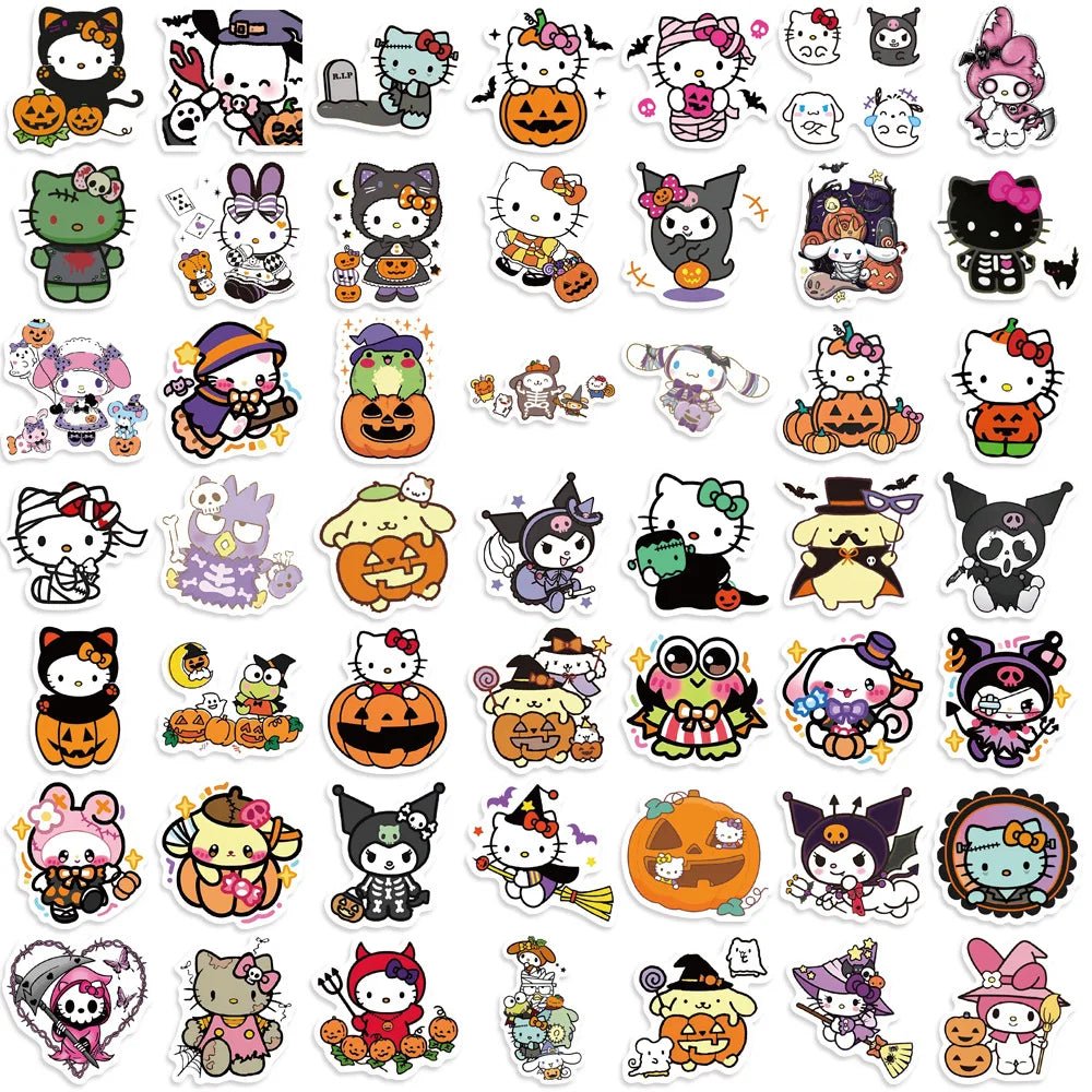 Hello Kitty Halloween Sticker Pack - Halloween - Stickers & Labels (including Scrapbooking, Wall Decals) - Scribble Snacks