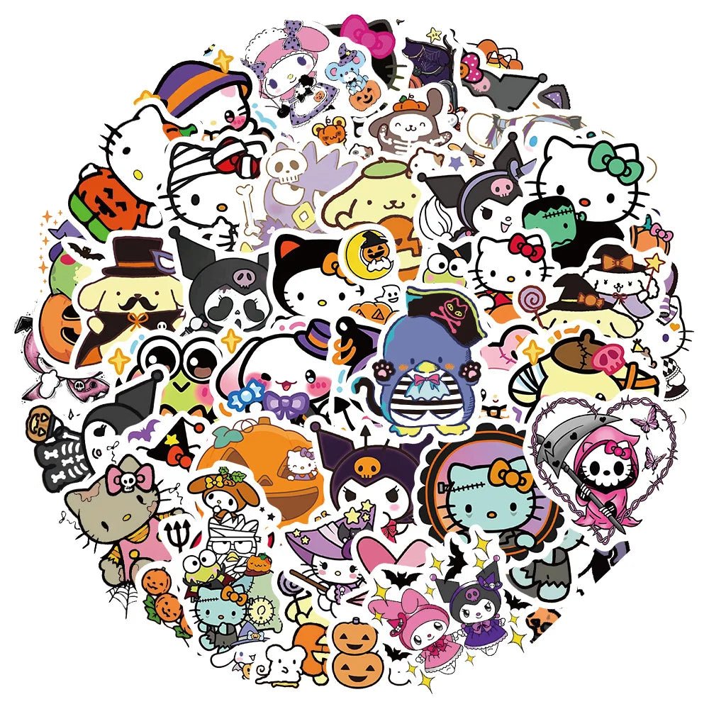 Hello Kitty Halloween Sticker Pack - Halloween - Stickers & Labels (including Scrapbooking, Wall Decals) - Scribble Snacks