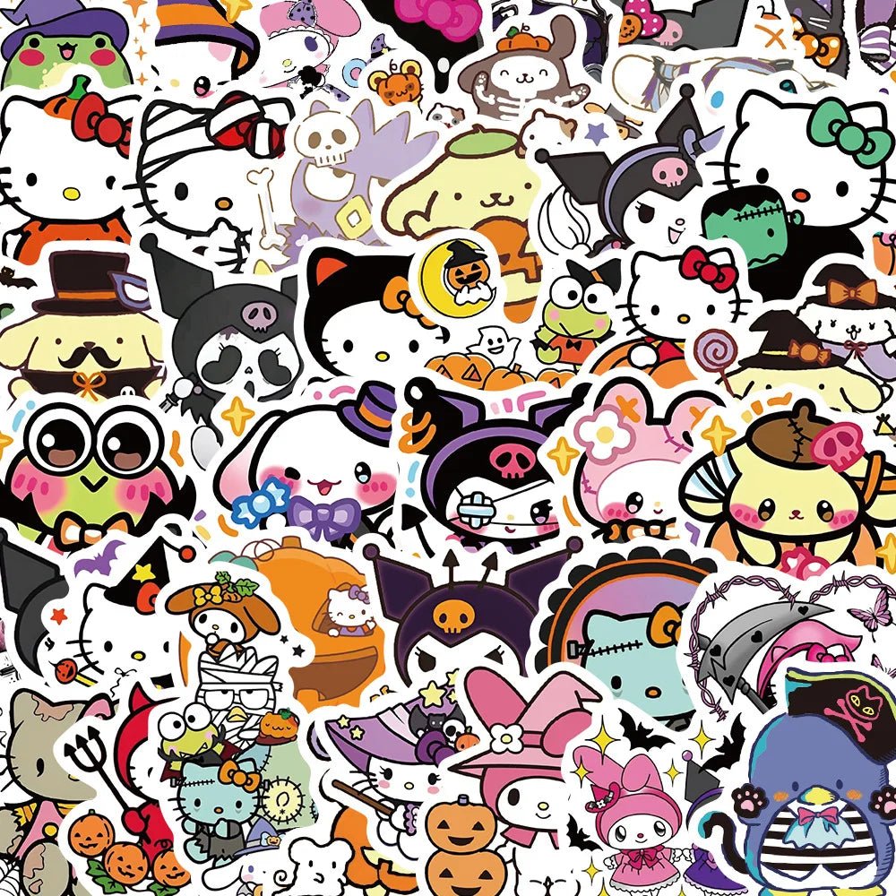 Hello Kitty Halloween Sticker Pack - Halloween - Stickers & Labels (including Scrapbooking, Wall Decals) - Scribble Snacks