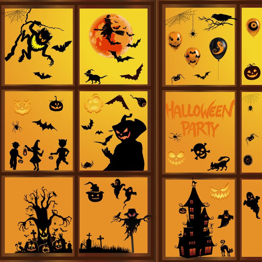 Home Fashion Printing Halloween Static Window Sticker - 0 - Scribble Snacks