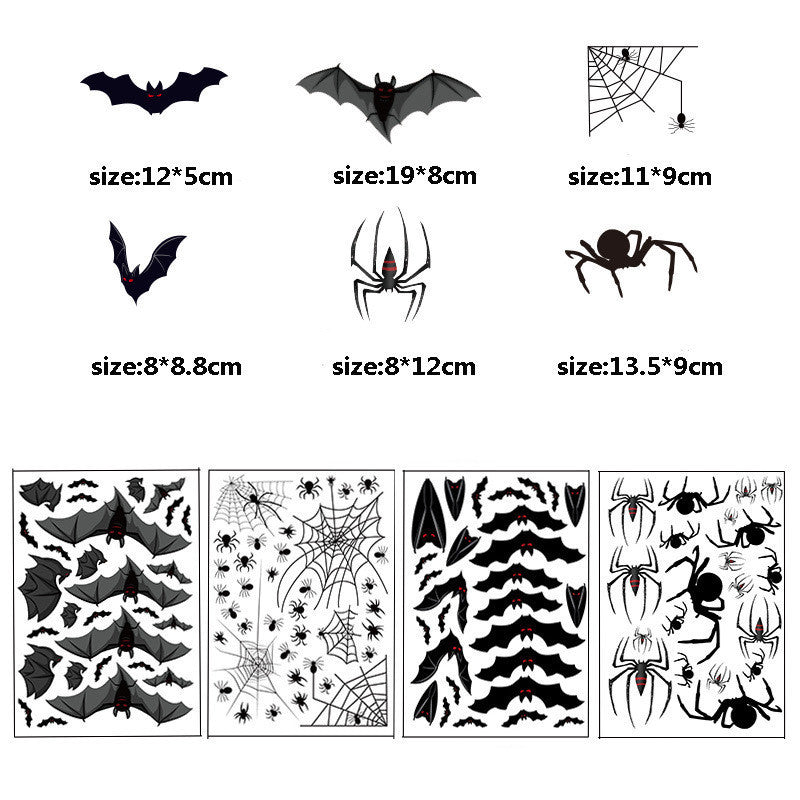 Home Fashion Printing Halloween Static Window Sticker - 0 - Scribble Snacks