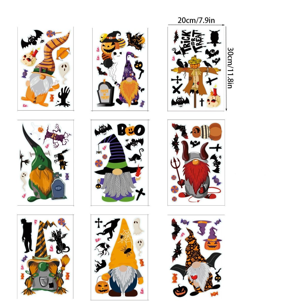 Home Fashion Printing Halloween Static Window Sticker - 0 - Scribble Snacks