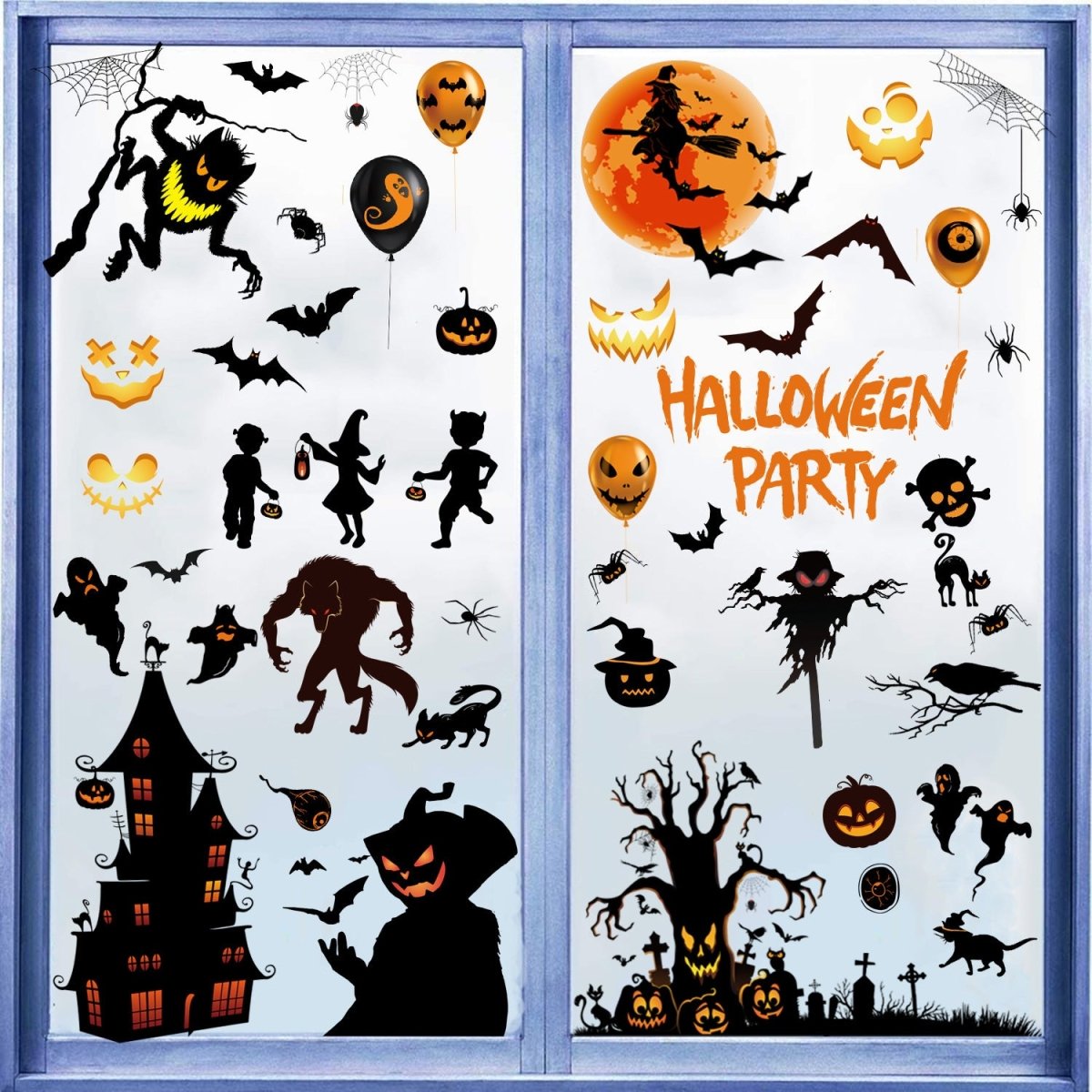 Home Fashion Printing Halloween Static Window Sticker - 0 - Scribble Snacks