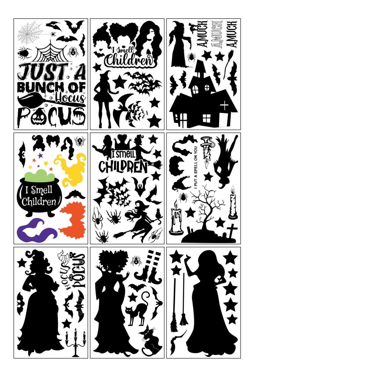 Home Fashion Simple Halloween Static Window Sticker - 0 - Scribble Snacks