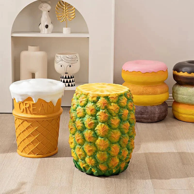 Featured: Our Food Themed Stools - Ice Cream Cone & Snacks!