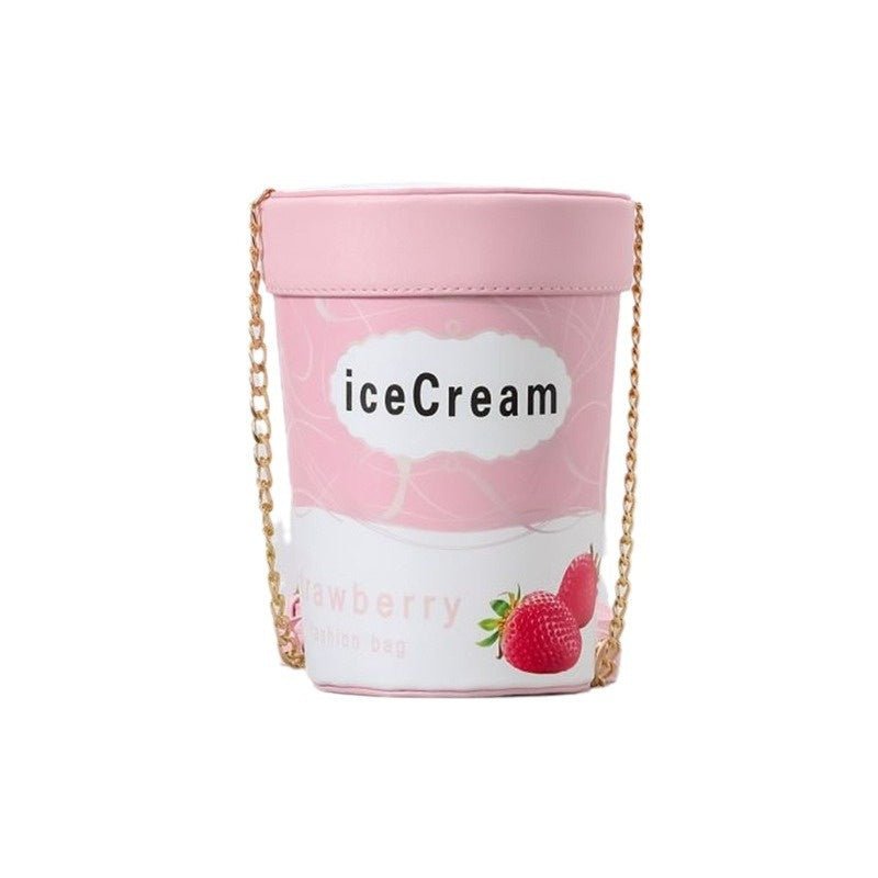 Ice Cream Crossbody Bag with Chain Shoulder Strap - Bags & Backpacks - Scribble Snacks