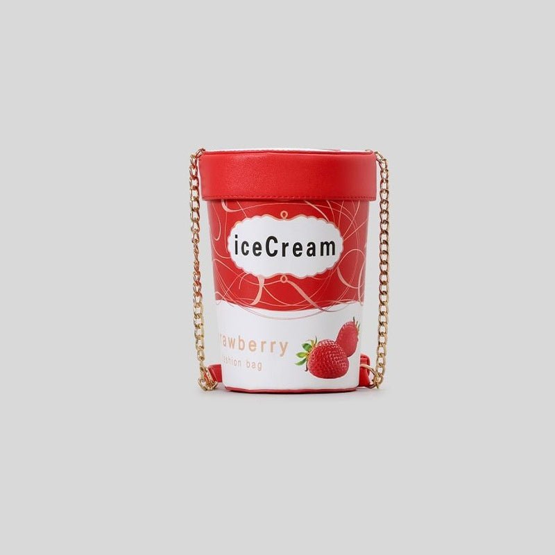 Ice Cream Crossbody Bag with Chain Shoulder Strap - Bags & Backpacks - Scribble Snacks