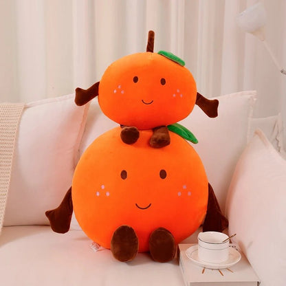 Kawaii Orange Leg Pillow - Soft Plush Toys - Scribble Snacks