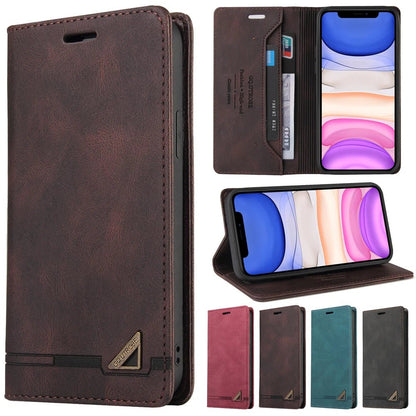 Leather Wallet Flip iPhone RFID - Block Phone Case - iPhone Cases - Scribble Snacks