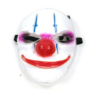 LED Mask Illuminated Glowing Joker Mask For Costume Halloween Rave Cosplay Party Xmas - 0 - Scribble Snacks