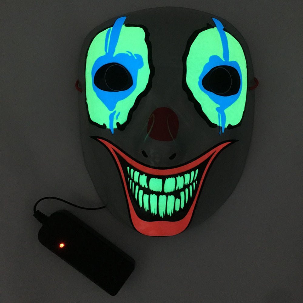 LED Mask Luminous Glowing Halloween Party Mask Neon EL Mask Halloween Cosplay Mask - 0 - Scribble Snacks