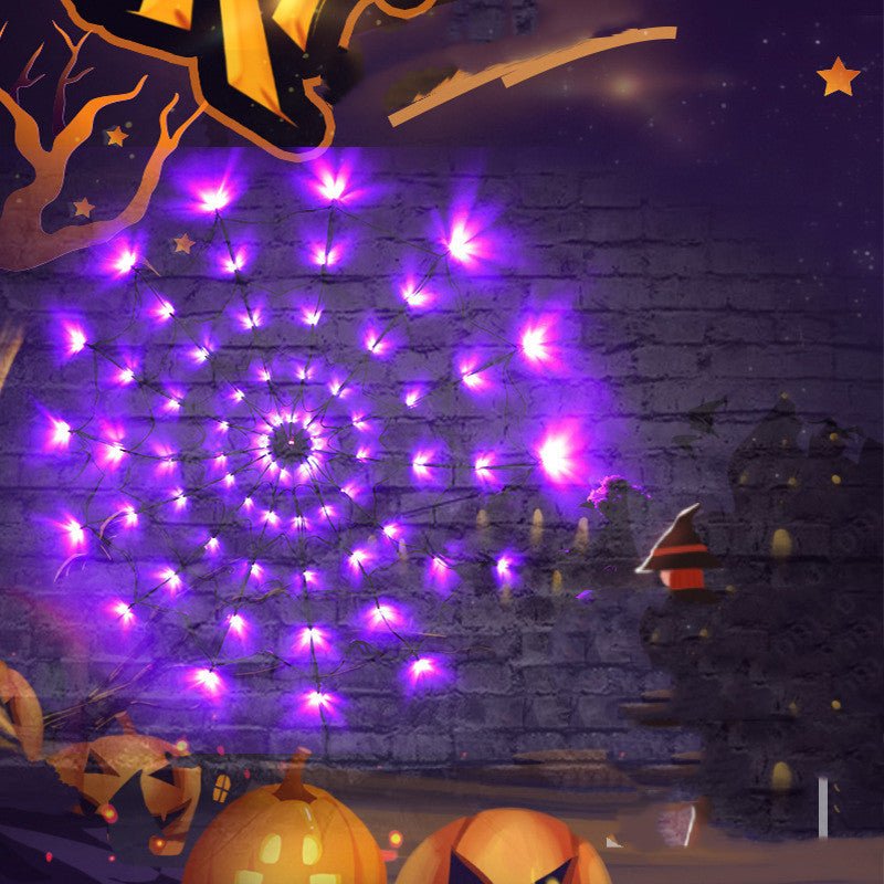 LED Spider Web Lights Halloween Decoration - 0 - Scribble Snacks