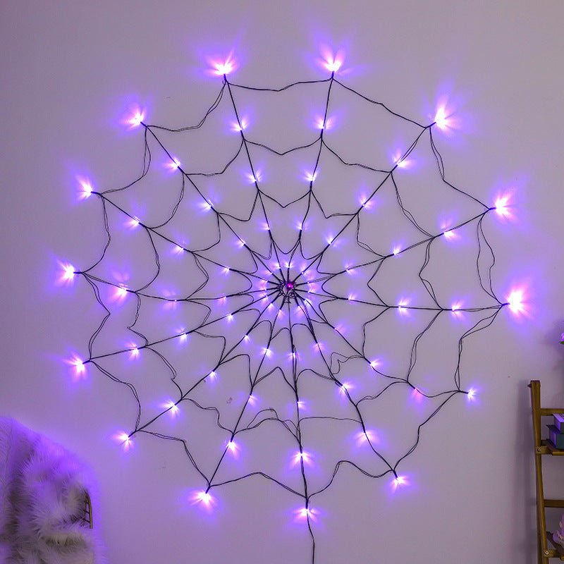 LED Spider Web Lights Halloween Decoration - 0 - Scribble Snacks