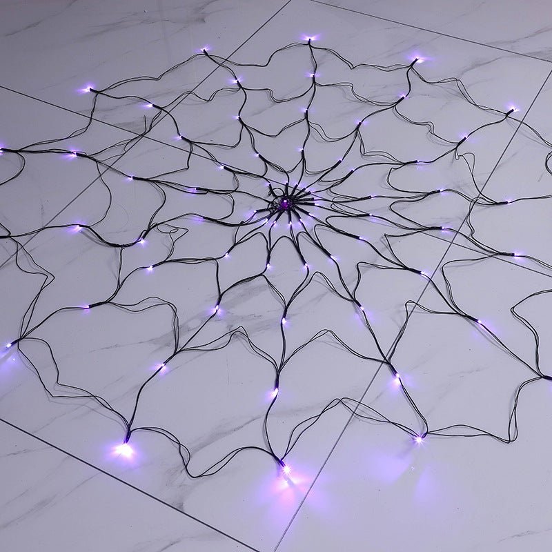 LED Spider Web Lights Halloween Decoration - 0 - Scribble Snacks