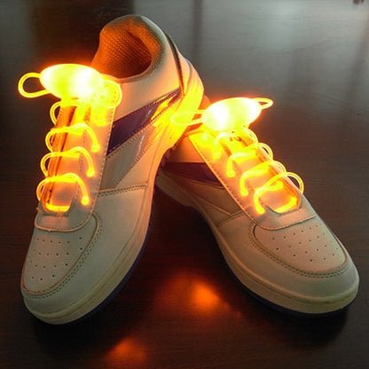 Led Sport Shoe Laces Glow Shoe Strings Round Flash Light Shoelaces - 0 - Scribble Snacks