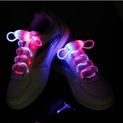 Led Sport Shoe Laces Glow Shoe Strings Round Flash Light Shoelaces - 0 - Scribble Snacks