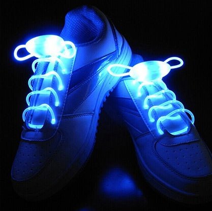 Led Sport Shoe Laces Glow Shoe Strings Round Flash Light Shoelaces - 0 - Scribble Snacks